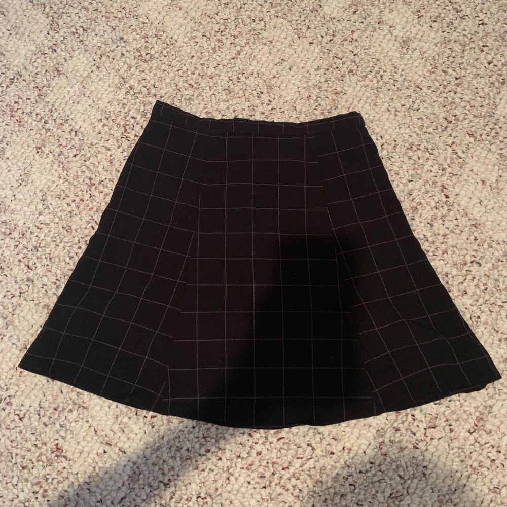 Black grid no longer sold American apparel skirt
